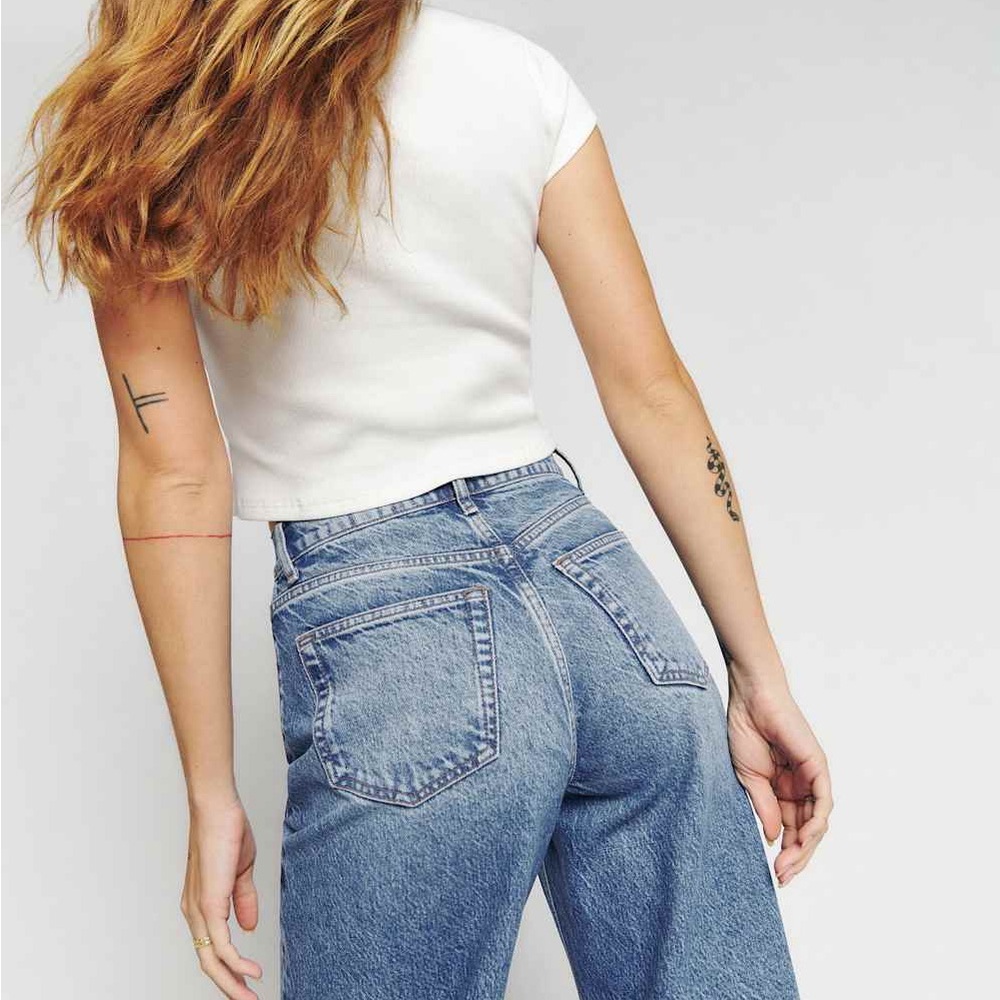 NWT Reformation Cary high rise jeans in Colorado / size 28 - Picture 6 of 10